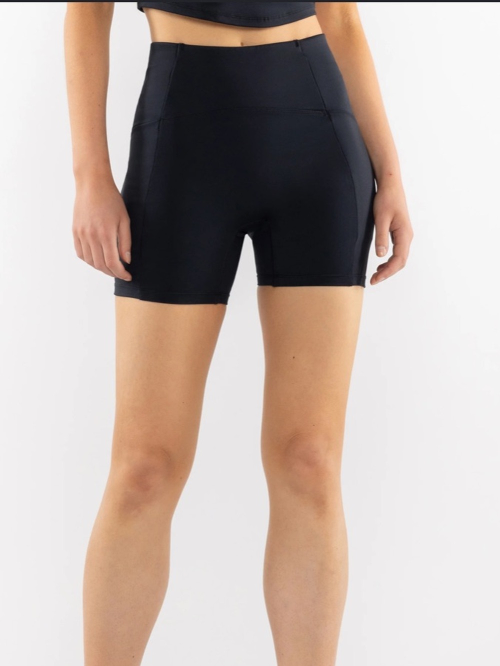 Athletic Works Black High-Rise Bike Shorts